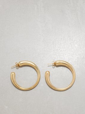 Saint Laurent Organic hoop earrings