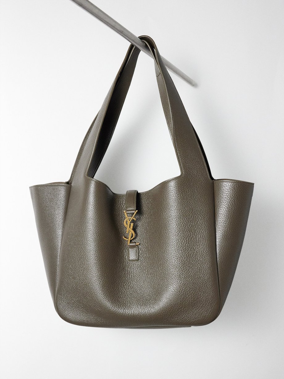 Grey Bea grained leather shoulder bag Saint Laurent MATCHES UK