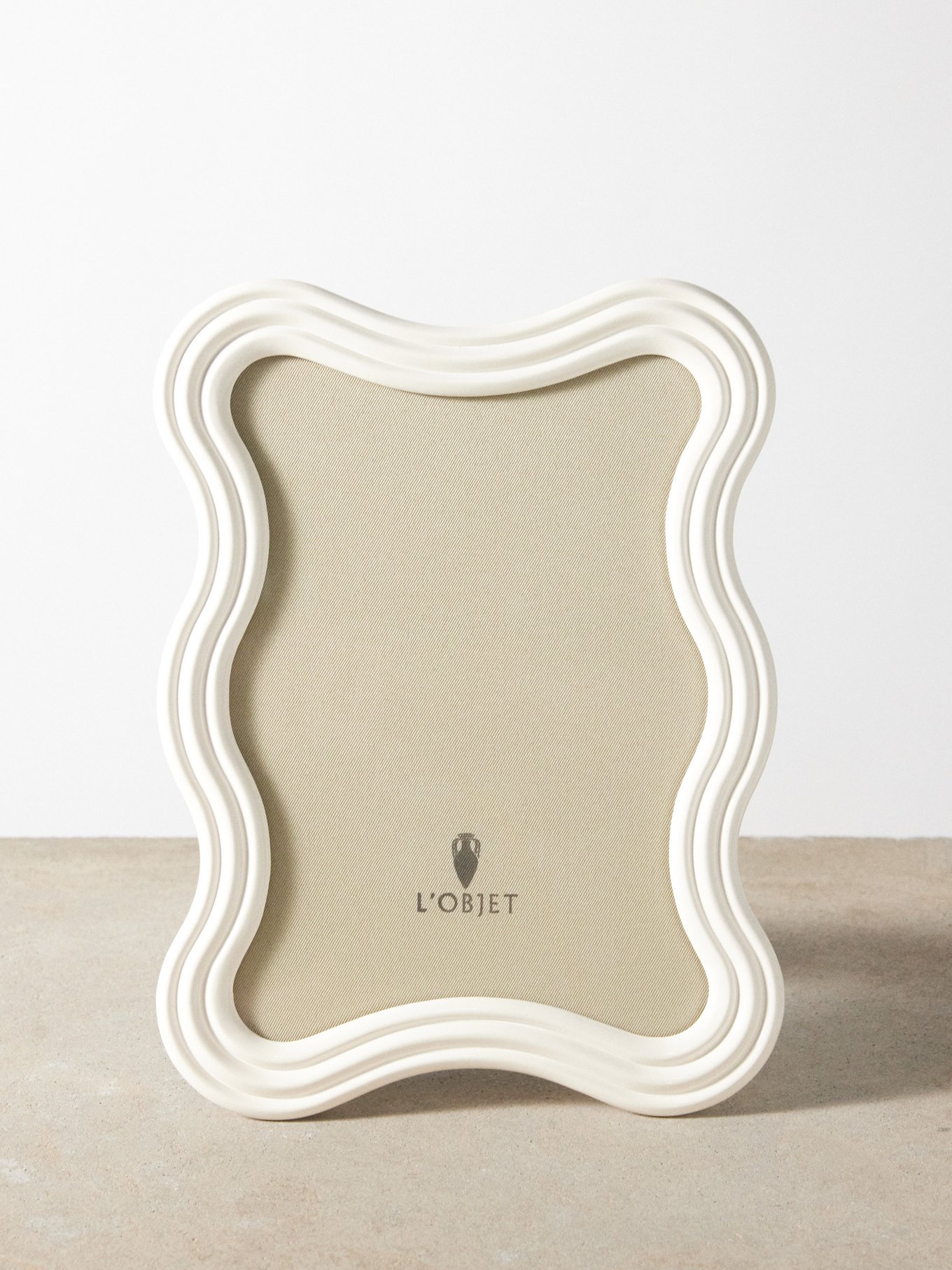 L'Objet White Ripple 4 x 6 Photo Frame - Frames