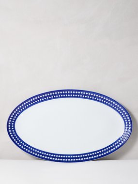 L’Objet Perlée oval porcelain platter