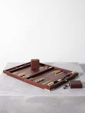 Ralph Lauren Home Polo Ralph Lauren Parkwood mahogany backgammon and draughts set