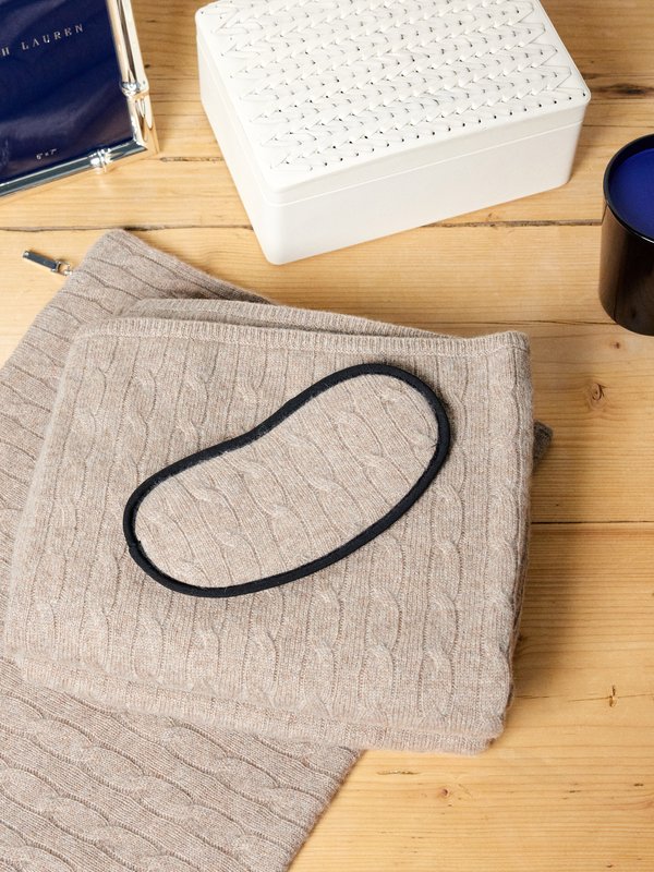 Ralph Lauren Home Cable-knit cashmere travel set