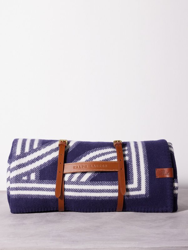 Ralph Lauren Home (Ralph Lauren) Berken logo-jacquard merino-blend blanket