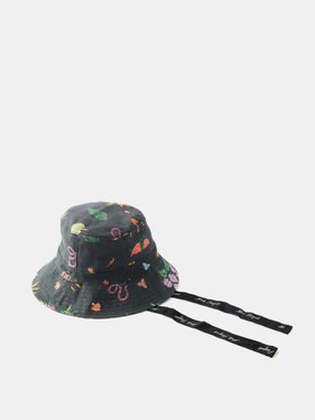 Nick Fouquet Jungle-print cotton-canvas bucket hat