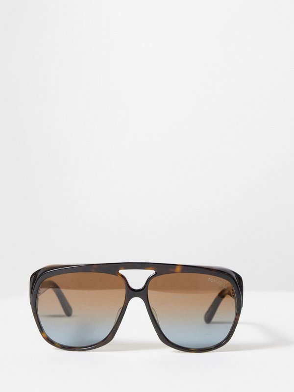 Tom Ford Eyewear (Tom Ford) Jayden aviator tortoiseshell-acetate sunglasses