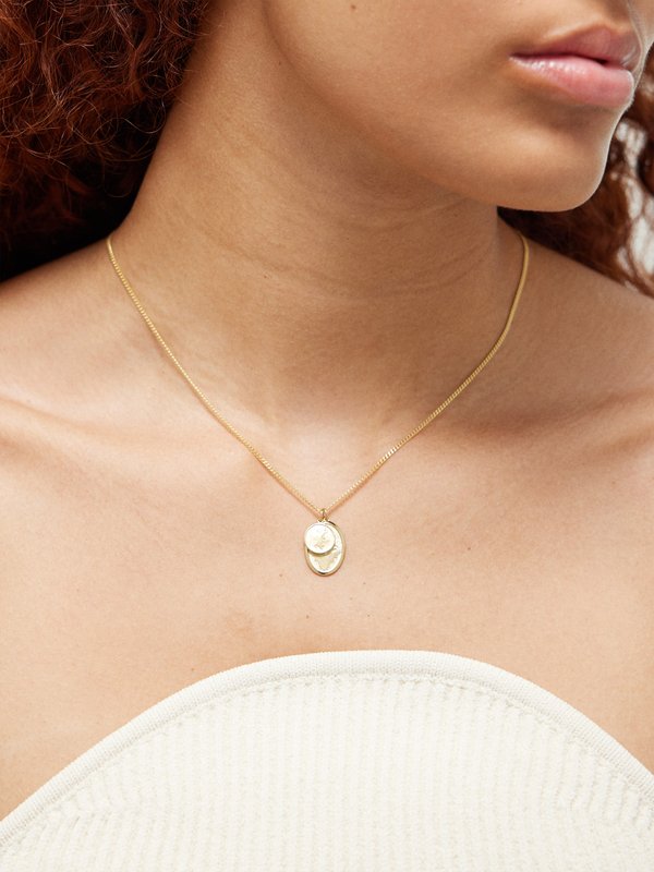 Miansai Mini Dove 18kt gold-vermeil pendant necklace