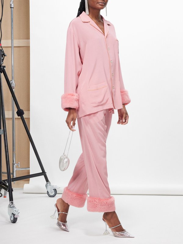 Olivia von Halle Fifi silk-satin pyjamas