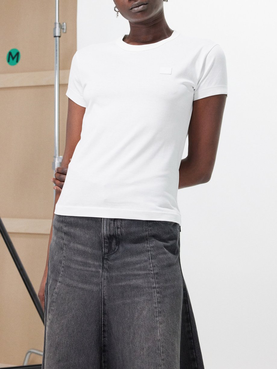 Acne Studios Logo-patch cotton-jersey T-shirt