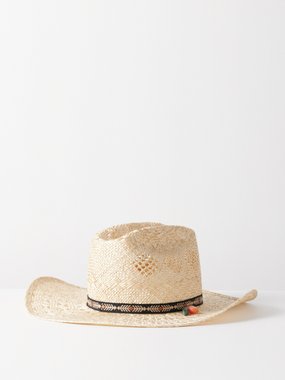 Fortela Waruba ribbon-trim straw hat