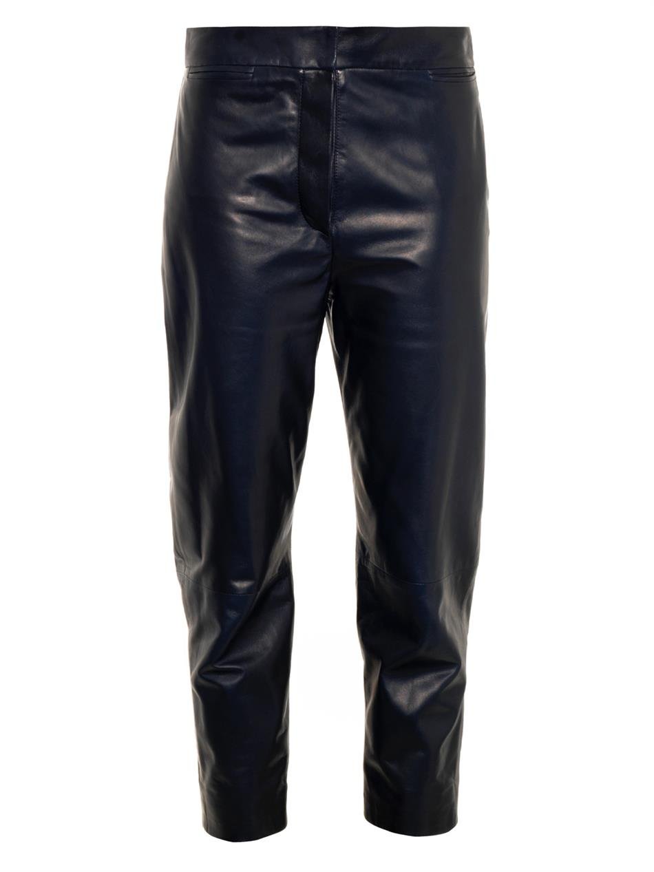 alexander mcqueen leather pants