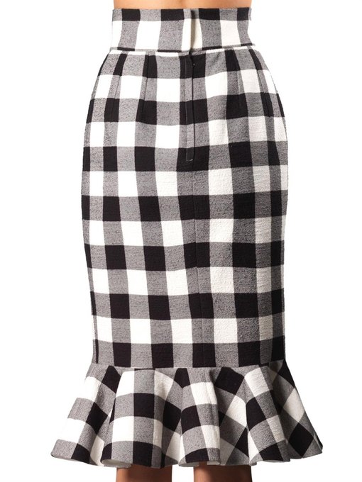 Gingham ruffle-hem skirt | Dolce & Gabbana | MATCHESFASHION US