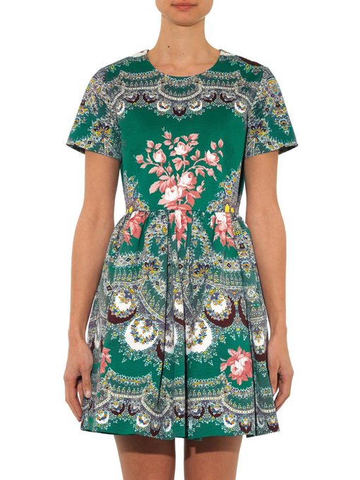 Floral paisley-print short-sleeved dress | MSGM | MATCHESFASHION UK