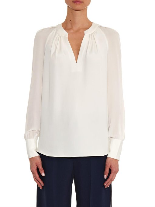 Kiera silk broadcloth blouse | Joseph | MATCHESFASHION.COM US