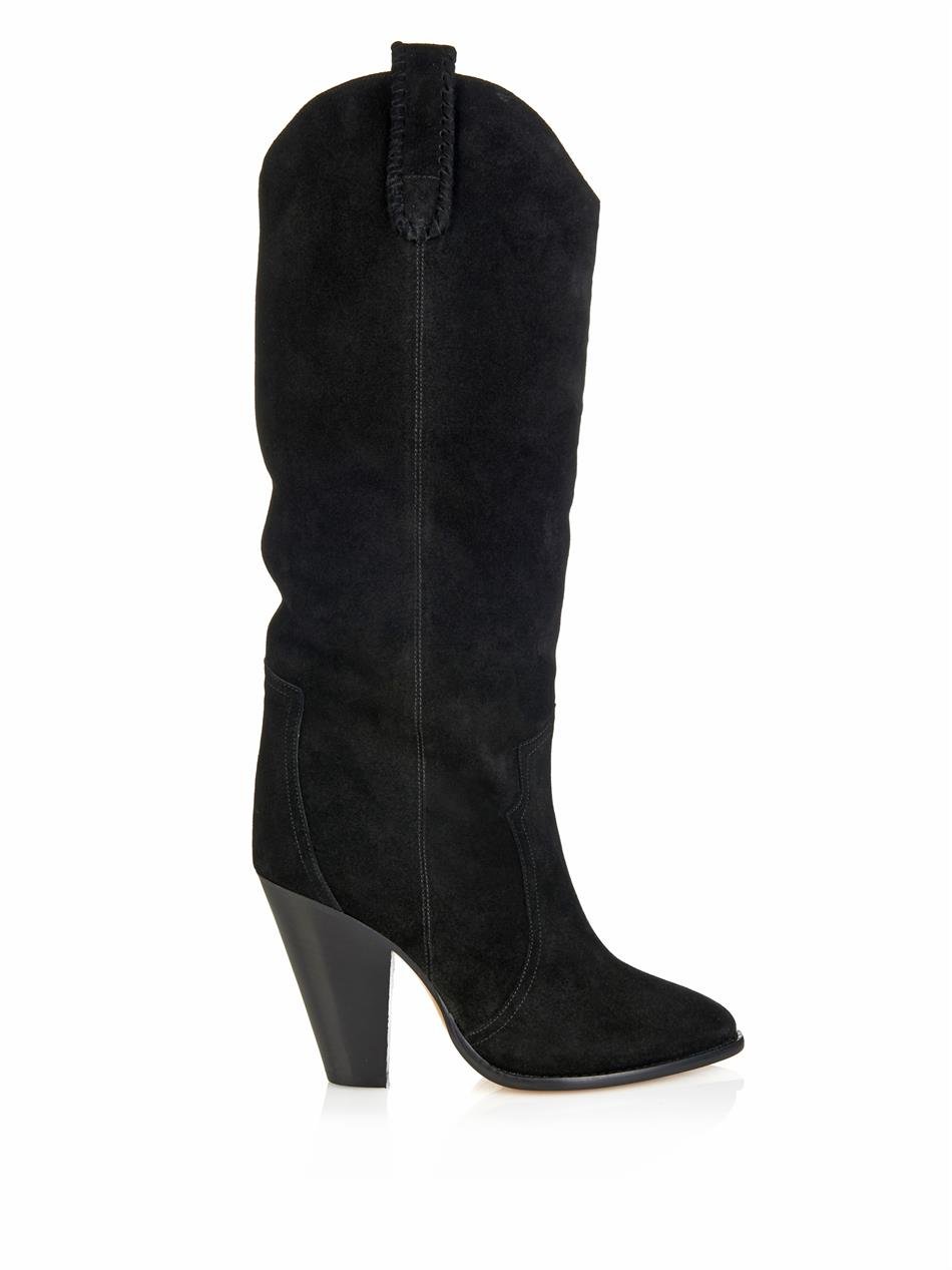 isabel marant slouchy suede boots