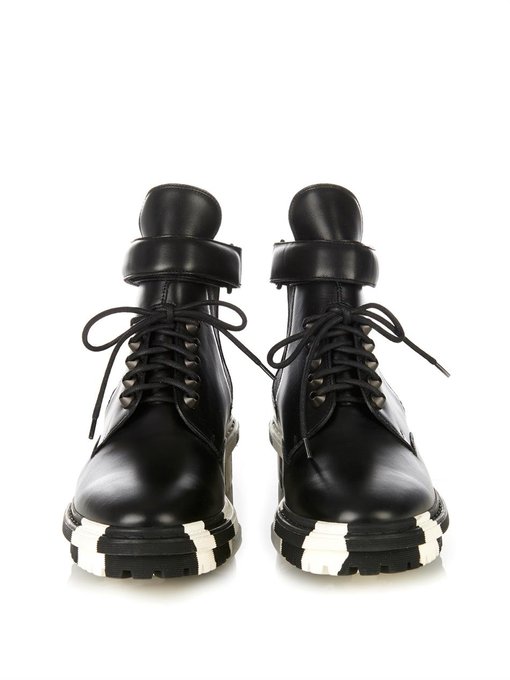 Unit leather biker ankle boots | Balenciaga | MATCHESFASHION US