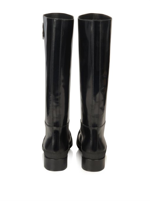 River smooth-leather rain boots | Balenciaga | MATCHESFASHION US