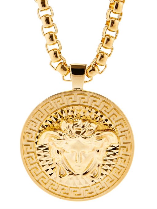 Medusa gold-plated medallion necklace | Versace | MATCHESFASHION.COM US