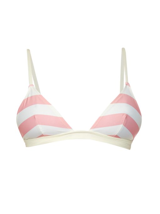 The Morgan striped triangle bikini top | Solid & Striped ...