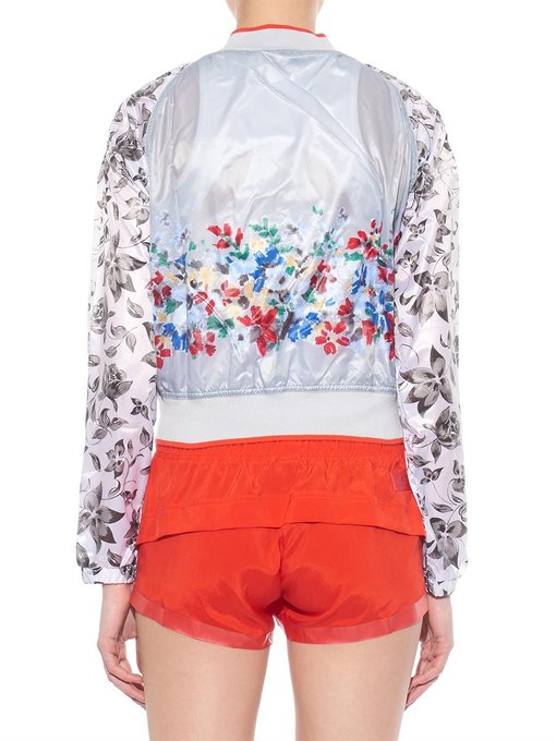 adidas red floral jacket