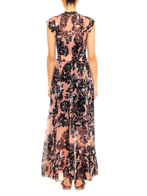 Splashy Flower-print silk maxi dress | Rebecca Taylor | MATCHESFASHION ...