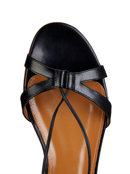 Beverly Hills leather and snakeskin sandals | Aquazzura | MATCHESFASHION US
