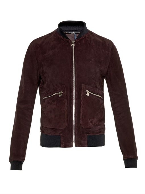 Suede bomber jacket | Dolce & Gabbana | MATCHESFASHION UK