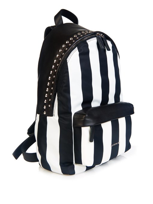 striped bookbag