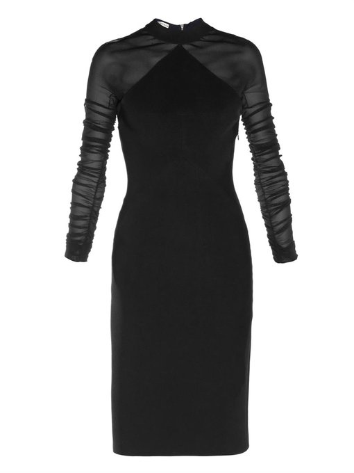 Light and Shade ruched-sleeve dress | Balenciaga | MATCHESFASHION US