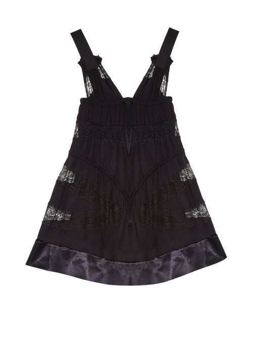 Lace and satin-panel dress | Givenchy | MATCHESFASHION US