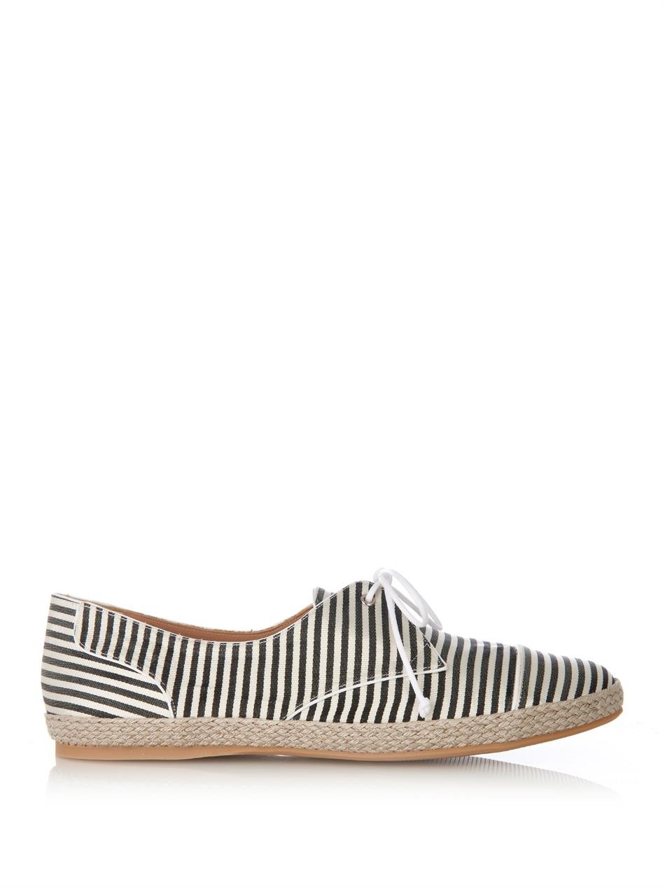 Dolly striped silk espadrille trainers 