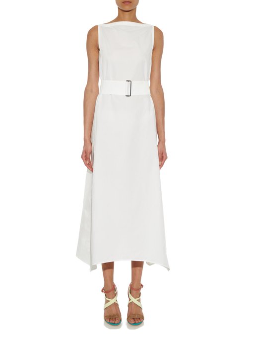 Flared cotton-poplin dress | Lemaire | MATCHESFASHION US