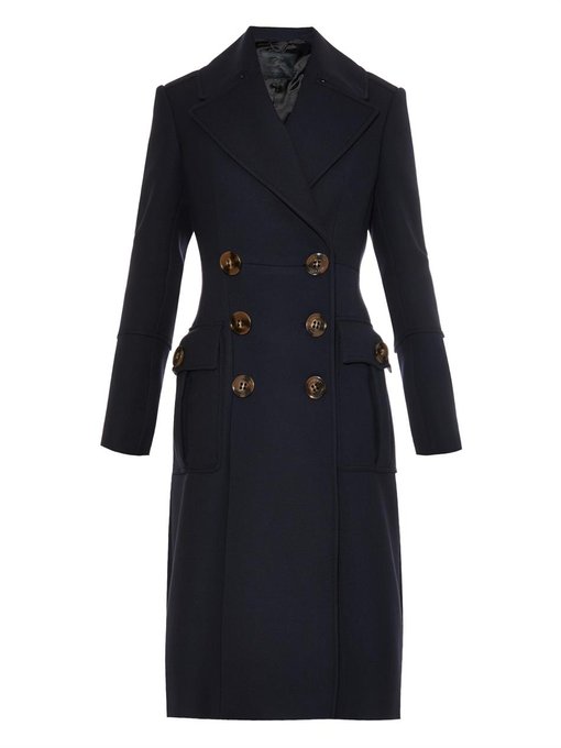Military double-breasted wool-blend coat | Burberry Prorsum ...