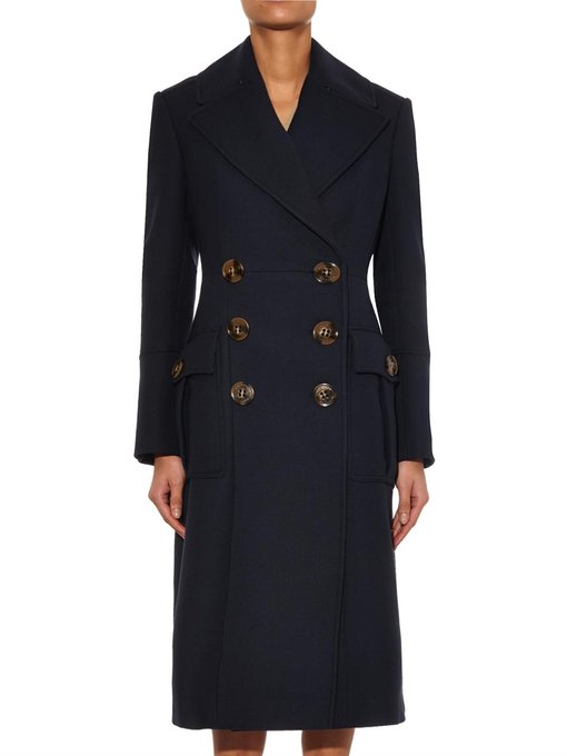 Military double-breasted wool-blend coat | Burberry Prorsum ...