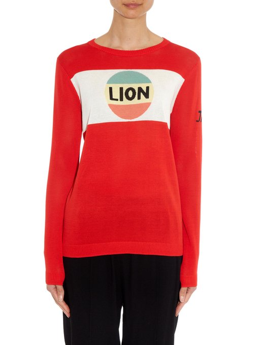 Lion stripe cotton-knit sweater | Bella Freud | MATCHESFASHION UK