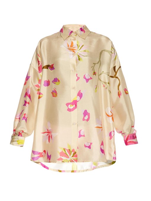 Floral-print silk-satin blouse | Missoni | MATCHESFASHION UK