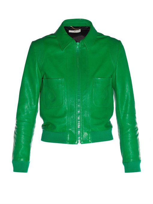 Leather bomber jacket | Saint Laurent | MATCHESFASHION US