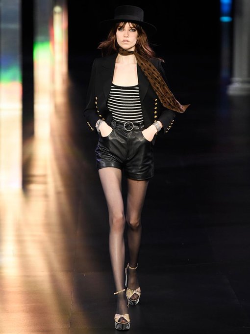 Leather shorts | Saint Laurent | MATCHESFASHION UK