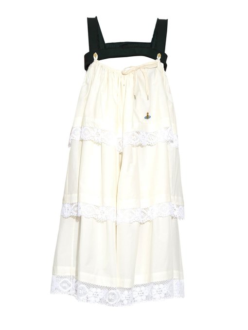 Harness lace-trimmed tiered dress | Vivienne Westwood Red Label