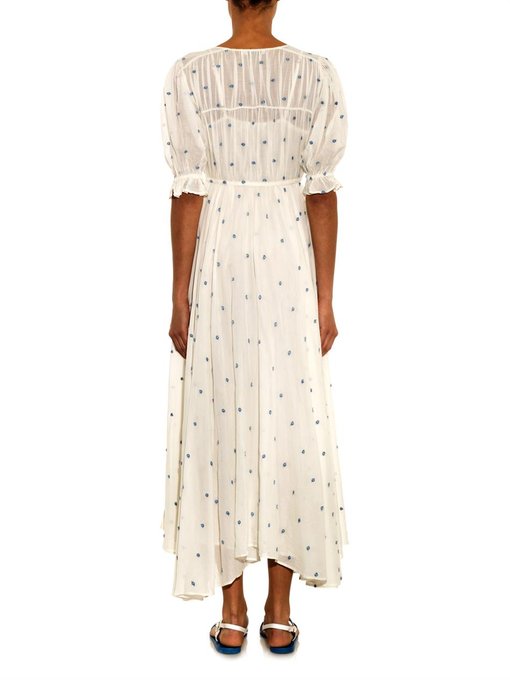 Louise Embroidered Cotton Gauze Dress Mes Demoiselles MATCHESFASHION US