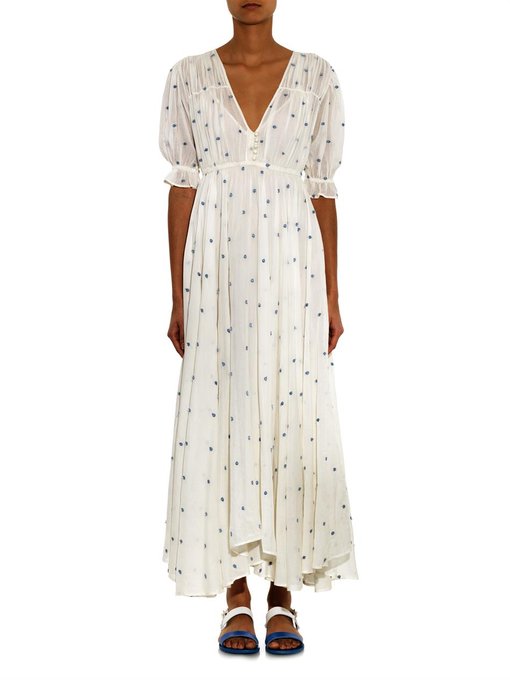 Louise Embroidered Cotton Gauze Dress Mes Demoiselles MATCHESFASHION US