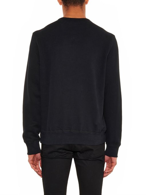 Skull-embroidered sweatshirt | Alexander McQueen | MATCHESFASHION.COM US