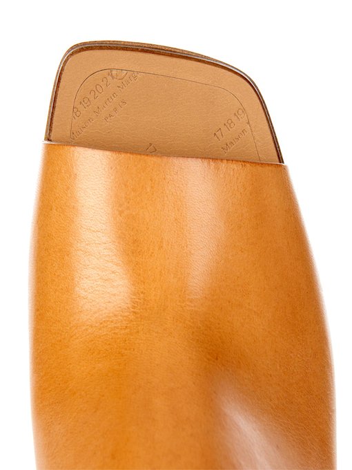 tanned mules