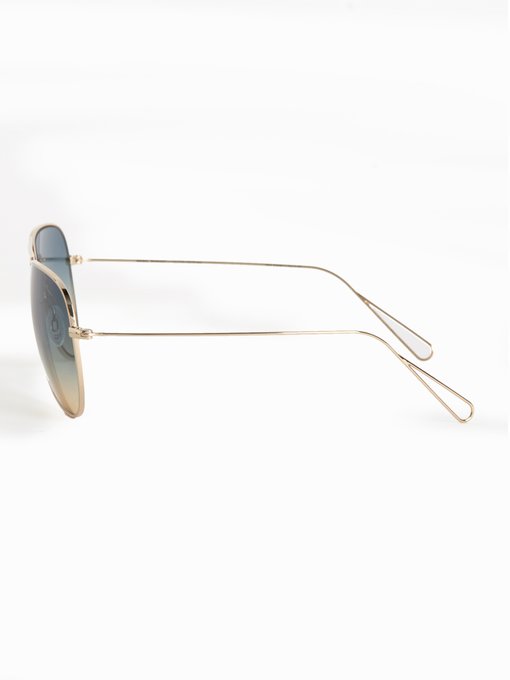 X Oliver Peoples aviator-style sunglasses | Isabel Marant ...