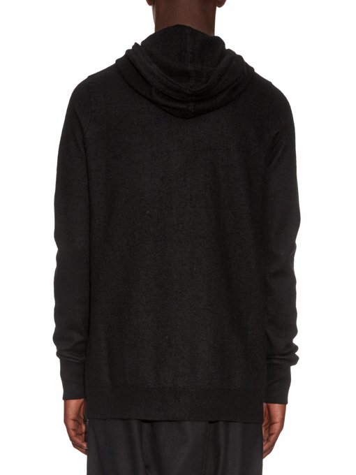Boiled-cashmere hooded sweater | Rick Owens | MATCHESFASHION US