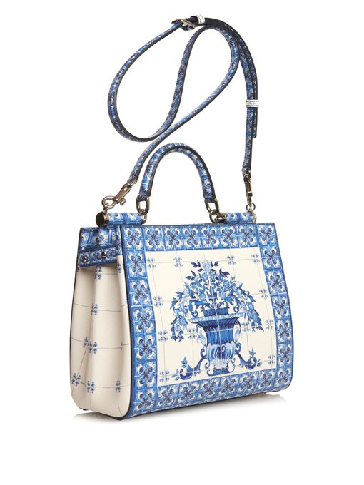 Sicily Dauphine medium leather tote | Dolce & Gabbana | MATCHESFASHION US