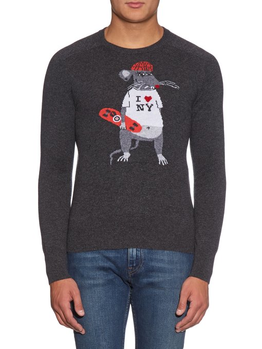 I Love New York cashmere sweater | Michael Bastian | MATCHESFASHION UK