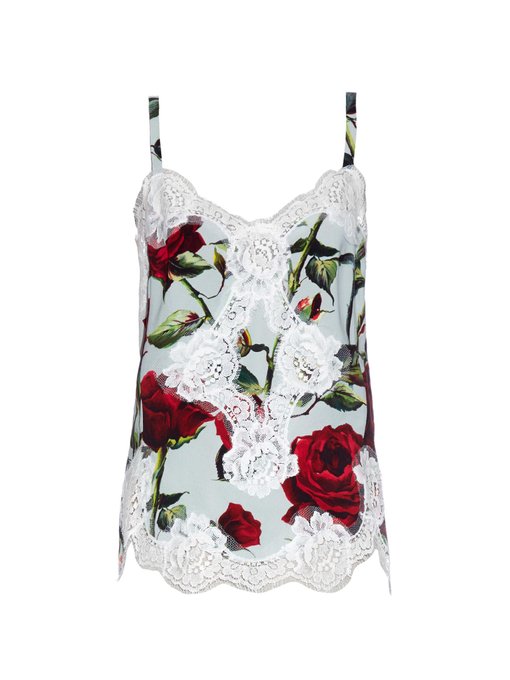 Rose-print cady cami | Dolce & Gabbana | MATCHESFASHION US