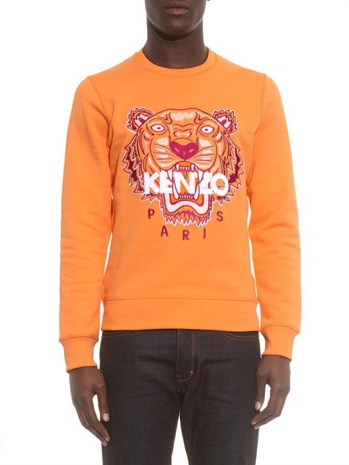 kenzo hoodie orange