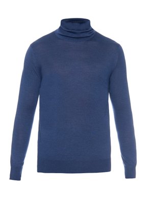 Roll-neck fine-knit sweater | Gieves & Hawkes | MATCHESFASHION.COM UK
