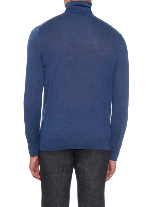 Roll-neck fine-knit sweater | Gieves & Hawkes | MATCHESFASHION.COM UK